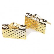 Metalen lint klemmetjes 10x6 mm Goud
